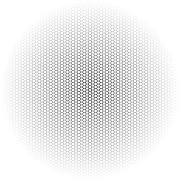 Seamless vector hexagon black pattern white background Illustrazione stock