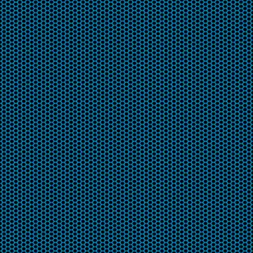 Seamless vector hexagon blue pattern black background Illustrazione stock