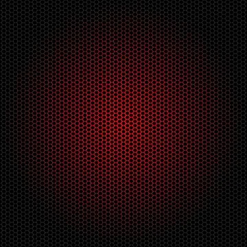 Seamless vector hexagon neon pink pattern black background Stockillustratie