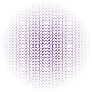 Seamless vector hexagon purple pattern white background Stock Illustration