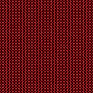 Seamless vector hexagon red pattern black background Stock Illustration