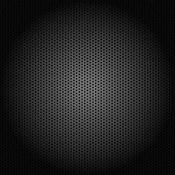 Seamless vector hexagon white glow lines pattern black background Stock Illustration