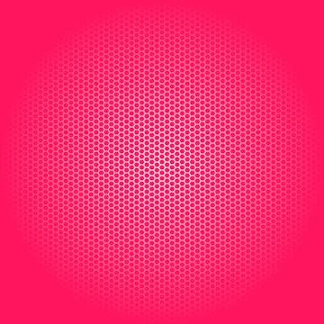 Seamless vector hexagon white glow pattern neon pink background Stockillustratie