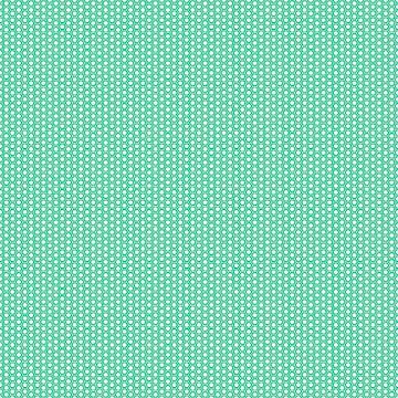Seamless vector hexagon white lines sea green background pattern Stockillustratie