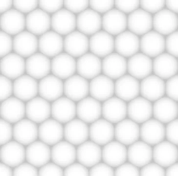 Seamless vector hexagonal pattern background. Light grey blurred outline Stock Illustration