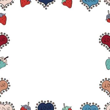 Seamless. Vector illustration. Comic style doodle frame consists of black, neutr Illustrazione stock