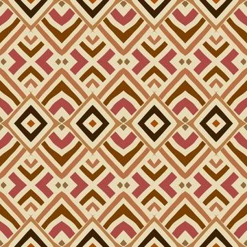Seamless vector image. Beige herringbone geometric pattern . Tribal native st 스톡 일러스트