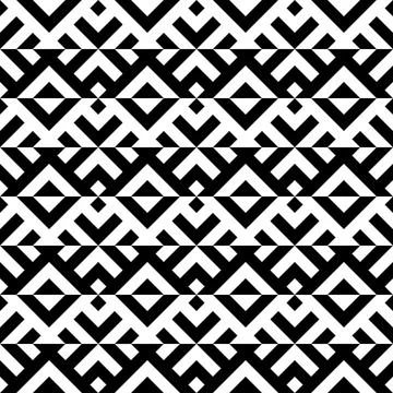 Seamless vector image. Simple black and white herringbone geometric pattern . Stock Illustration