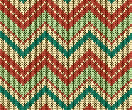 Seamless vector knitted texture Stock Illustration