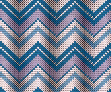 Seamless vector knitted texture Stock Illustration