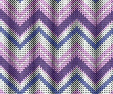 Seamless vector knitted texture Stock Illustration