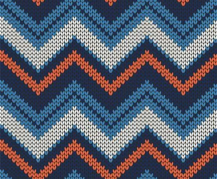 Seamless vector knitted texture Stock Illustration