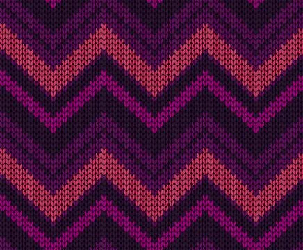 Seamless vector knitted texture Stock Illustration