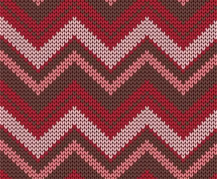 Seamless vector knitted texture 库存插图