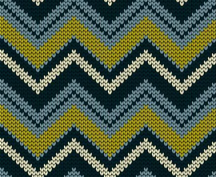 Seamless vector knitted texture Stock Illustration