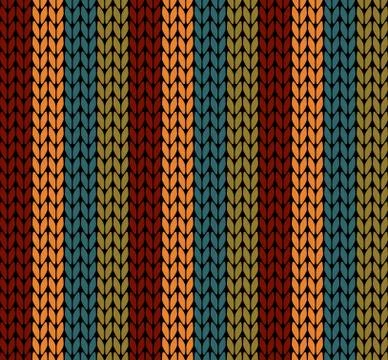 Seamless vector knitting pattern Illustrazione stock