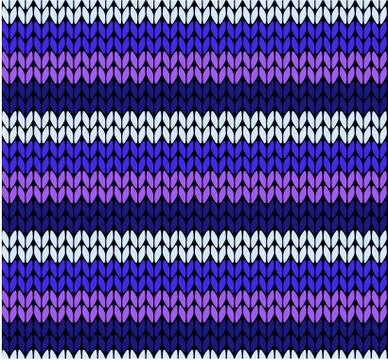 Seamless vector knitting pattern Stock Illustration