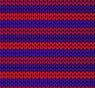 Seamless vector knitting pattern Stock Illustration