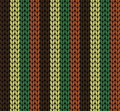 Seamless vector knitting pattern Stock Illustration
