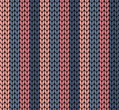 Seamless vector knitting pattern Ilustración de archivo
