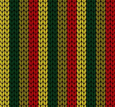 Seamless vector knitting pattern Stock Illustration