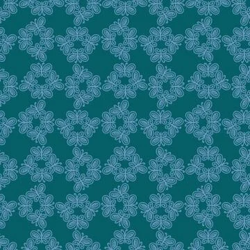 Seamless vector lacy pattern with butterflies ornament Stock Illustration