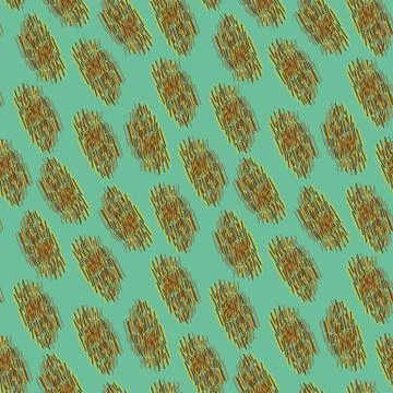 Seamless vector leopard print patern with spots on vivid teal bacckground Stock-Illustration