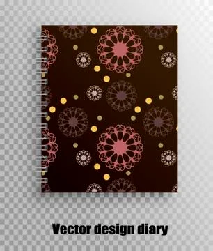 Seamless vector mandala pattern print vector pattern isolated for cover notep Illustrazione stock