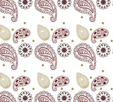 Seamless vector mandala pattern print vector pattern isolated 스톡 일러스트