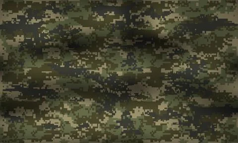 Seamless vector military camouflage pattern for print. texture Stock Illustration