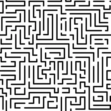 Seamless vector monochrome geometric pattern.Simple seamless thin black line Illustration