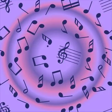 Seamless vector music notes pattern Stock-Illustration