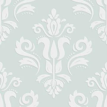 Seamless Vector Oriental Pattern With 3D Elements Stock Illustration