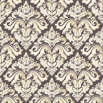 Seamless Vector Oriental Pattern With 3D Elements Stock Illustration