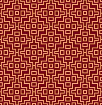 Seamless vector ornament. Modern stylish geometric linear pattern with golden Stockillustratie