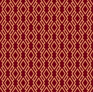 Seamless vector ornament. Modern stylish geometric linear pattern with golden Stockillustratie