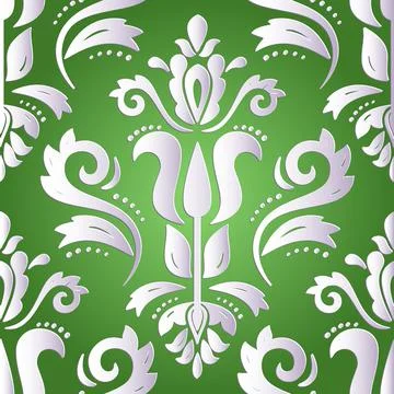 Seamless Vector Pattern With 3D Classic Elements Ilustración de archivo