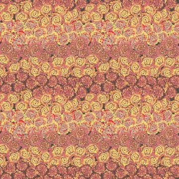 Seamless vector pattern abstract background created with dotty rose like shapes Stock Illustration