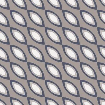 Seamless vector pattern with abstract diagonal chained shapes in grey colorss Stock Illustration