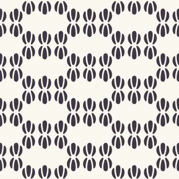 Seamless vector pattern. Abstract ethnic tribal waves scandi style. Repeating Stock Illustration