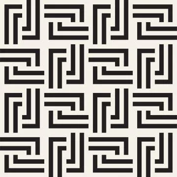 Seamless Vector Pattern. Abstract Geometric Background. Elegant Stripes Lattice Stockillustratie