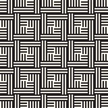 Seamless Vector Pattern. Abstract Geometric Background. Elegant Stripes Lattice Illustrazione stock