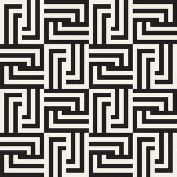 Seamless Vector Pattern. Abstract Geometric Background. Linear Grid Structure. Stock Illustration