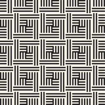 Seamless Vector Pattern. Abstract Geometric Background. Linear Grid Structure. Illustrazione stock