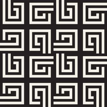 Seamless Vector Pattern. Abstract Geometric Background. Linear Grid Structure. Stock Illustration