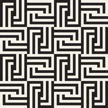 Seamless Vector Pattern. Abstract Geometric Background. Linear Grid Structure. 스톡 일러스트
