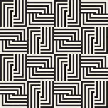 Seamless Vector Pattern. Abstract Geometric Background. Linear Grid Structure. 스톡 일러스트