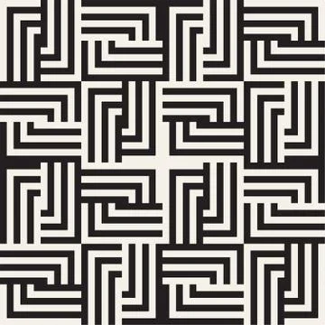Seamless Vector Pattern. Abstract Geometric Background. Linear Grid Structure 스톡 일러스트