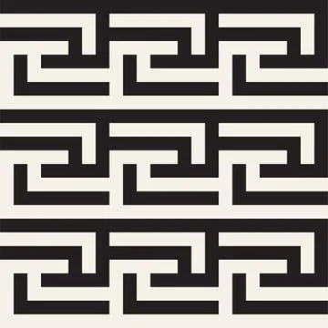 Seamless Vector Pattern. Abstract Geometric Background. Linear Grid Structure Stock Illustration