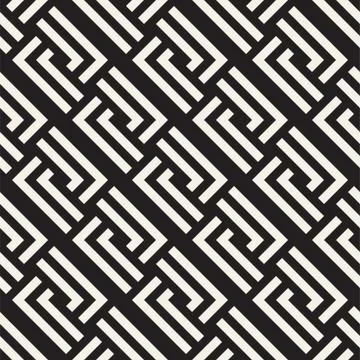 Seamless Vector Pattern. Abstract Geometric Background. Linear Grid Structure Stock Illustration